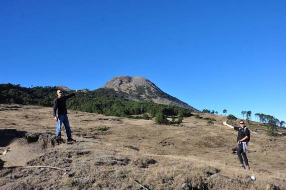 Aproximando-se do Tajumulco, a mais alta montanha da América Central, na Guatemala